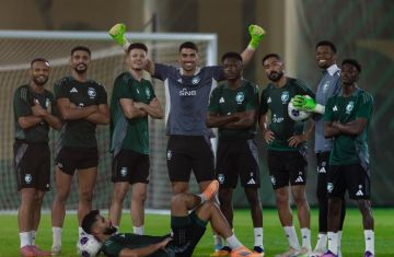 المنتخب السعودي يستأنف تدريباته بعد الانتصار على إندونيسيا