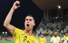 رد فعل كريستيانو رونالدو بعد هدفه في مرمى الحزم ووصوله للهدف 950 (صورة) - sa