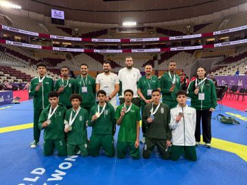 المنتخب السعودي للتايكوندو يحصد الذهب في بطولة قطر الدولية