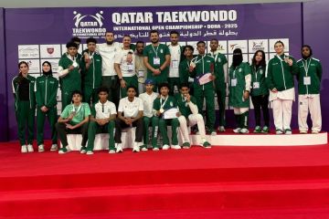 أخضر التايكوندو يحصد الذهب في بطولة قطر الدولية