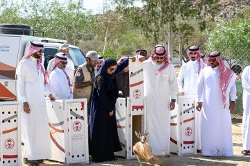 الأمير سعود بن نهار يدشن متنزه الطائف الوطني ويطلق كائنات مهددة بالانقراض الأمير سعود بن نهار يدشن متنزه الطائف الوطني ويطلق كائنات مهددة بالانقراض