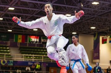 محمد العسيري يتوج بذهبية الكارتيه بدورة ألعاب التضامن الإسلامي