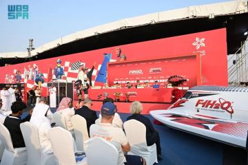واجهة أبحر الشمالية تحتضن الجولة الرابعة من بطولة العالم لسباقات الزوارق السريعة الفورمولا1 (F1H20) جائزة جدة الكبرى 2025