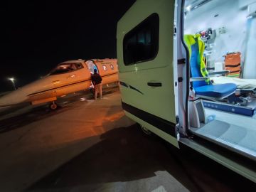 نقل مواطن من المغرب إلى المملكة لاستكمال علاجه في أرض الوطن نقل مواطن من المغرب إلى المملكة لاستكمال علاجه في أرض الوطن