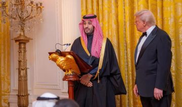 ولي العهد يشرف حفل العشاء المقام في البيت الأبيض