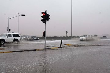 أمطار متوسطة على طريف وضواحيها بالحدود الشمالية أمطار متوسطة على طريف وضواحيها بالحدود الشمالية