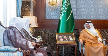 محافظ الأحساء يستقبل قاضي دائرة الأوقاف والمواريث بالمحافظة محافظ الأحساء يستقبل قاضي دائرة الأوقاف والمواريث بالمحافظة