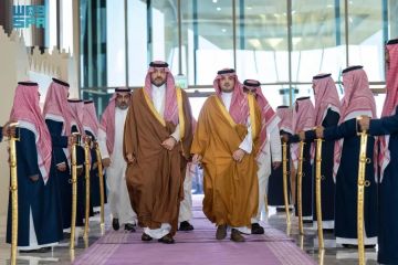 الأمير عبد العزيز بن سعود يلتقي أمير منطقة الحدود الشمالية