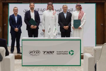السعودي للترايثلون يوقع مذكرة تفاهم مع منظمة المحترفين للترايثلون (PTO) السعودي للترايثلون يوقع مذكرة تفاهم مع منظمة المحترفين للترايثلون (PTO)
