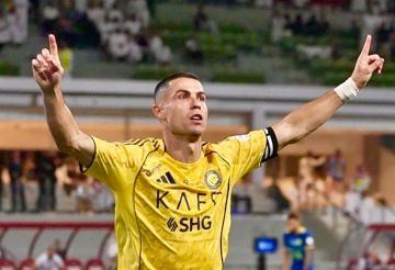 رونالدو يتفاعل مع فوز النصر على غوا الهندي (صورة)