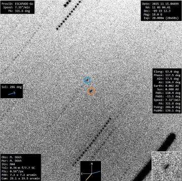 تصوير مركبة فضائية من السماء العربية