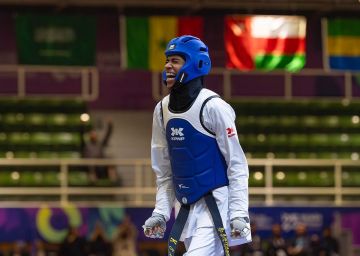 إنجاز سعودي جديد.. دنيا أبو طالب تنتزع ذهبية التايكوندو في دورة ألعاب التضامن الإسلامي بالرياض إنجاز سعودي جديد.. دنيا أبو طالب تنتزع ذهبية التايكوندو في دورة ألعاب التضامن الإسلامي بالرياض