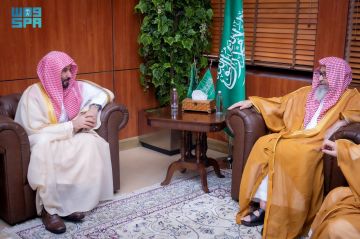 مفتي عام المملكة يستقبل وزير العدل