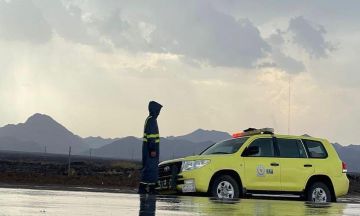 الدفاع المدني: هطول أمطار رعدية على معظم مناطق المملكة من يوم غد الجمعة حتى الاثنين المقبل