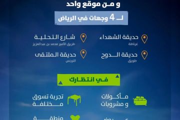 أمانة الرياض تعود بفعالية بسطة الرياض في 4 مواقع متفرقة لاستقبال الزوار والأهالي