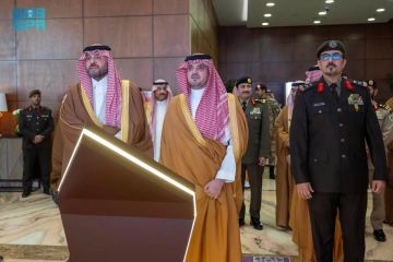 الأمير عبدالعزيز بن سعود يضع حجر الأساس لمقر قيادة القوة الخاصة للأمن البيئي في منطقة الحدود الشمالية