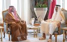 أمير قطر وتركي بن محمد يبحثان تطوير العلاقات
