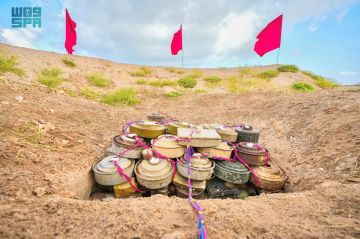 مشروع مسام ينزع (835) لغما من الأراضي اليمنية خلال أسبوع