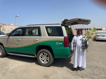 ضمن حملة زيادة الرقعة الخضراء.. بيئة رابغ تشجر المركز الصحي بصعبر