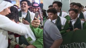 استقبال أبناء الوطن العائدين من جنيف بعد تحقيقهم عدة ميداليات بمعرض الاختراعات.. فيديو