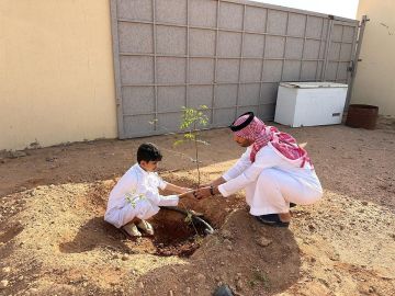 بيئة الخرمة يطلق مبادرة لتشجير مسلخ مركز الغريف تعزيزا للغطاء النباتي