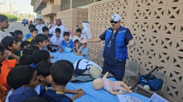 فيديو مدرب إسعافات أولية يوضح طرق إنقاذ حالات الغصة فيديو مدرب إسعافات أولية يوضح طرق إنقاذ حالات الغصة