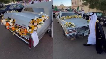 زايد الرميش يحتفل بزفافه بأسلوب كلاسيكي يعيد أجواء الثمانينيات.. فيديو