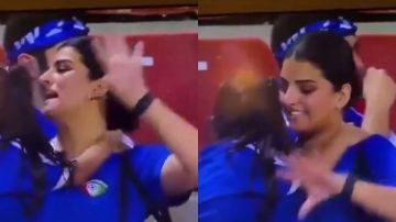 ردة فعل طريفة من مشجعة كويتية لـ طفلتها بعد خسارة الكويت .. فيديو ردة فعل طريفة من مشجعة كويتية لـ طفلتها بعد خسارة الكويت .. فيديو