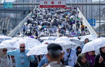 6 دقائق كحد أقصى لعبور الحجاج منشأة الجمرات في أوقات الذروة 6 دقائق كحد أقصى لعبور الحجاج منشأة الجمرات في أوقات الذروة