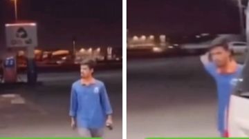 موقف إنساني لشاب يتكفل بحساب هارب لإجبار خاطر عامل المحطة .. فيديو موقف إنساني لشاب يتكفل بحساب هارب لإجبار خاطر عامل المحطة .. فيديو