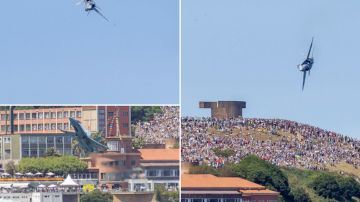 لحظات مفزعة لطائرة كادت أن تصطدم بمصطافين على شاطئ بإسبانيا .. فيديو