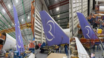 أول ظهور لـ أجزاء طائرة طيران الرياض الجديدة.. فيديو