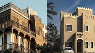 العمارة السعودية تزين واجهات الفلل في الأحساء والطائف