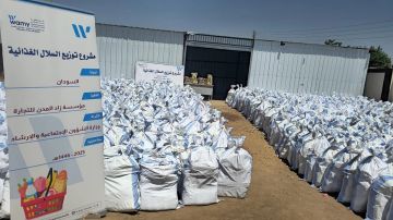 وزيرة الشؤون الاجتماعية بنهر النيل تشيد بدعم المملكة العربية السعودية وتدشن توزيع 1000 سلة غذائية للفقراء