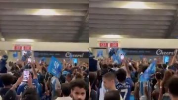 جماهير الهلال تحتفل بسفير العرب في المونديال وتزلزل أمريكا باسم الهلال .. فيديو