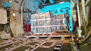 وصول الطائرة السعودية الـ60 لإغاثة الشعب الفلسطيني في قطاع غزة التي يسيرها مركز الملك سلمان