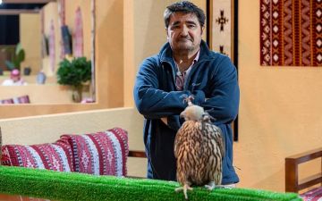 بيرناردو الإسباني يشيد بالمستوى العالمي للمزاد بعد بيع جميع صقوره بيرناردو الإسباني يشيد بالمستوى العالمي للمزاد بعد بيع جميع صقوره
