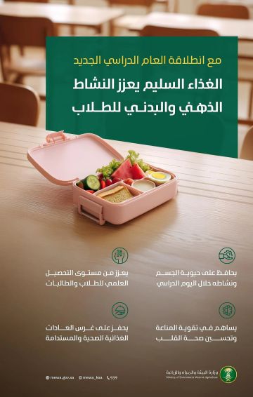 البيئة توجه رسالة للطلاب مع بداية العام: افطروا جيدا.. وابتعدوا عن الأغذية المصنعة البيئة توجه رسالة للطلاب مع بداية العام: افطروا جيدا.. وابتعدوا عن الأغذية المصنعة