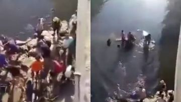 مصرع 18 شخصا إثر سقوط حافلة في واد بالجزائر .. فيديو