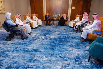 خلال الجمعية العمومية للبارالمبية الآسيوية.. بن جلوي يلتقي رئيس الدولية في كازاخستان