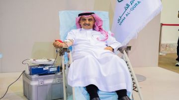 رئيس جامعة أم القرى يشارك في الحملة الوطنية السنوية للتبرع بالدم