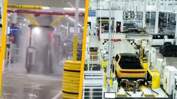 حادث تسبب في غرق مصنع سيارات ريفيان .. فيديو حادث تسبب في غرق مصنع سيارات ريفيان .. فيديو