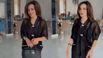 رهف القحطاني تخطف الأنظار بإطلالة أنيقة في أحدث ظهور لها .. فيديو رهف القحطاني تخطف الأنظار بإطلالة أنيقة في أحدث ظهور لها .. فيديو