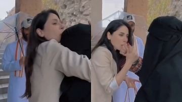 إلهام علي تحتضن سيدة مسنة وتستقبلها بالقبلات والأخيرة: وضحى مثلتي أحسن تمثيل.. فيديو