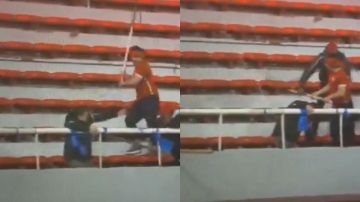 إصابة 10 أشخاص واعتقال 90 مشجعا في مباراة كرة قدم.. فيديو