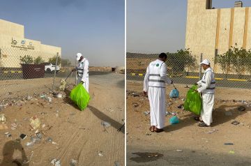 بيئة خليص تنفذ مبادرة لتنظيف جامع منسوبي الوزارة على طريق الهجرة بمشاركة متطوعين بيئة خليص تنفذ مبادرة لتنظيف جامع منسوبي الوزارة على طريق الهجرة بمشاركة متطوعين