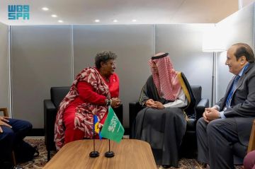 وزير الدولة للشؤون الخارجية يلتقي رئيسة وزراء جمهورية باربادوس وزير الدولة للشؤون الخارجية يلتقي رئيسة وزراء جمهورية باربادوس