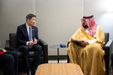 على هامش الأمم المتحدة.. الإبراهيم يبحث مع برنامج الأمم المتحدة الإنمائي تعزيز الشراكة على هامش الأمم المتحدة.. الإبراهيم يبحث مع برنامج الأمم المتحدة الإنمائي تعزيز الشراكة