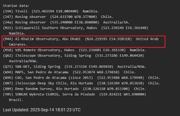 مرصد الختم يرصد المذنب الجديد اللامع SWAN25B بدقة علمية