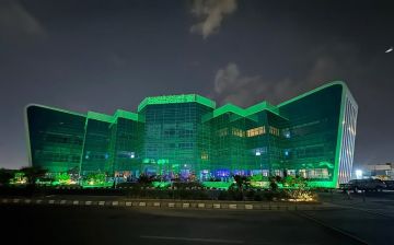 شاهد.. مستشفيات تجمع المدينة المنورة الصحي تتزين باللون الأخضر في اليوم الوطني الـ95